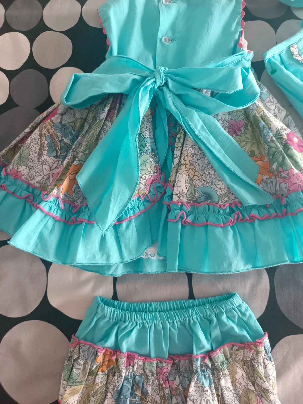 Conjunto Daniesty 12 meses - Azul Turquesa & Floral Encantado 💕 – photo 9